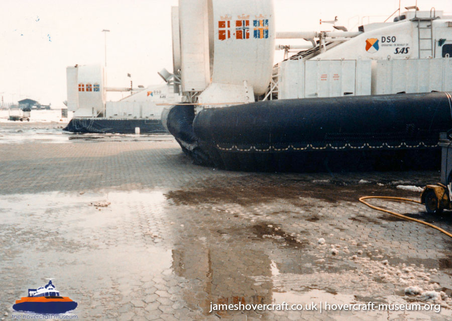 AP1-88 hovercraft with the Scandinavian company SAS -  (credit: The <a href='http://www.hovercraft-museum.org/' target='_blank'>Hovercraft Museum Trust</a>).
